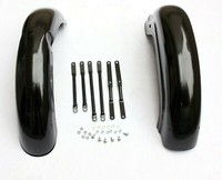 FüR Royal Enfield Kugel 350Cc Schwarz Vorne & Hinter Schutzblech Fender Set @ US