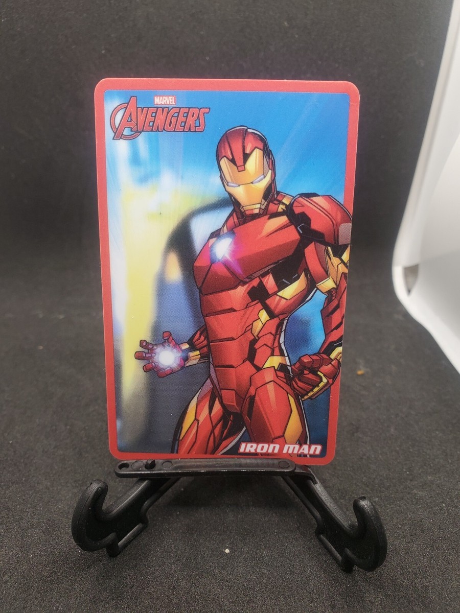 Marvel Comics Coin Pusher Cards Rare Avengers Iron Man 003 Round 1 Barcoded