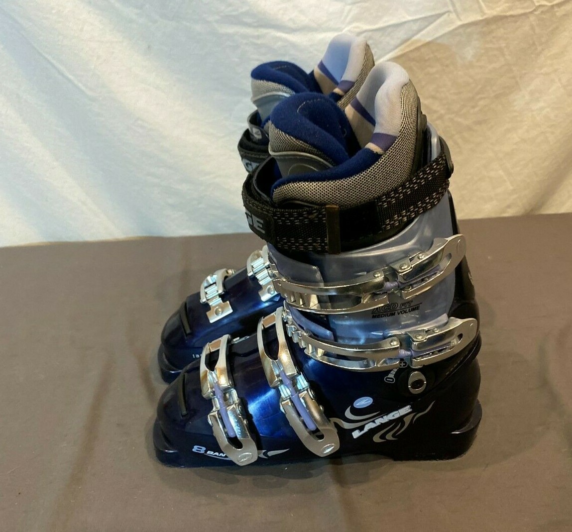 Lange Banshee 8 Women's Energy Fork Alpine Ski Boots US 6.5