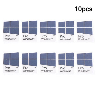 10pcs Blue Notebook Desktop Computer Windows10 Sticker Win10 Pro -Etikett ^