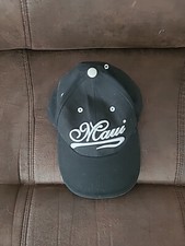 Surfware Hawaiian Classics Black Maui Script Baseball Cap