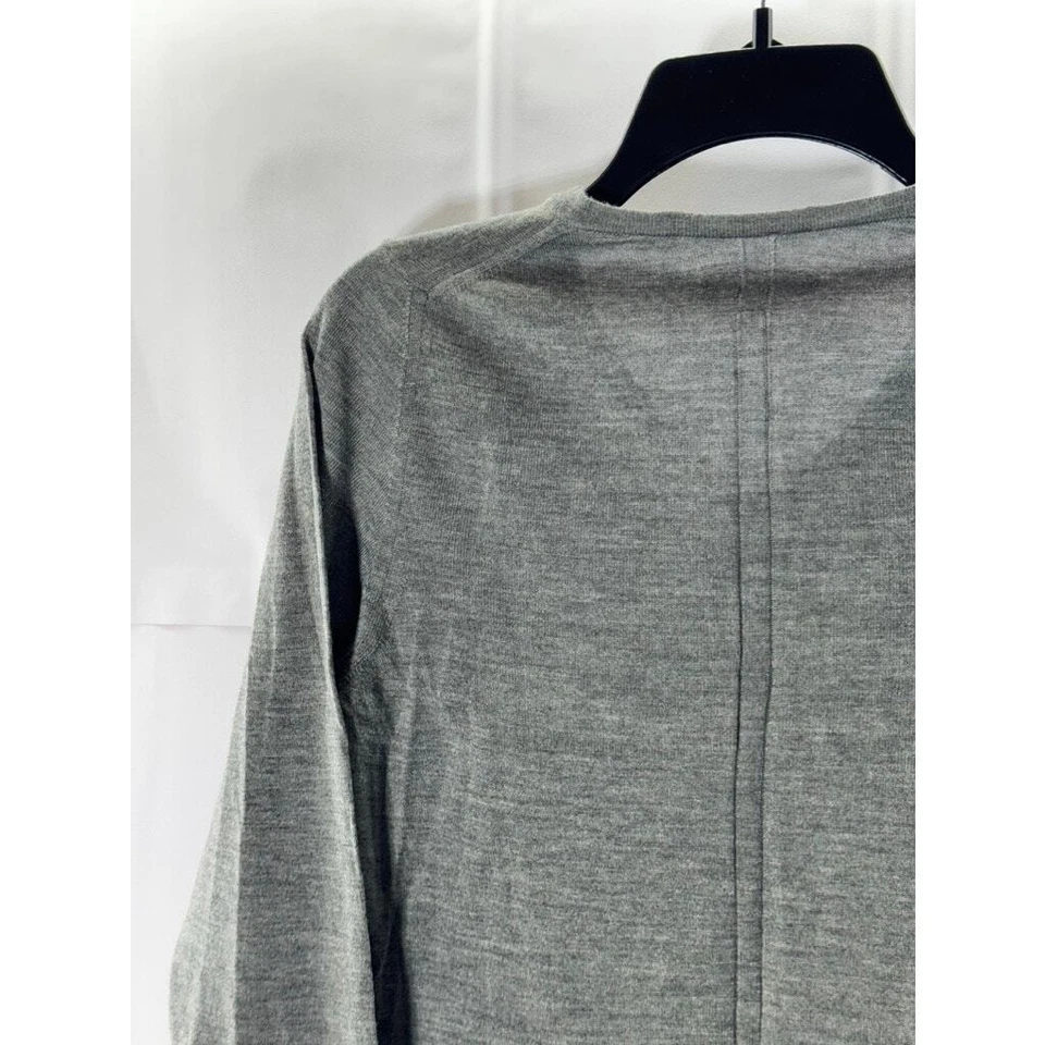 CNC COSTUME NATIONAL Gray Men's Wool V-Neck Long Sleeve Pull Over Sweater SZ S - Image 4 of 4