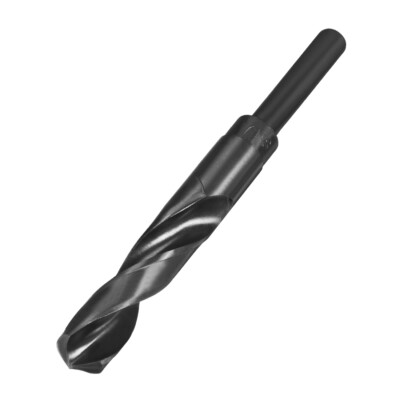17mm Drill Bit HSS 9341 Black Oxide with 1/2 Inch Straight Reduced Shank
