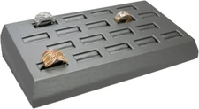 Novel Box 18 Slot Ring/Cufflink Tray Stand Holder Jewelry Display 8.2X4.5X1.75"
