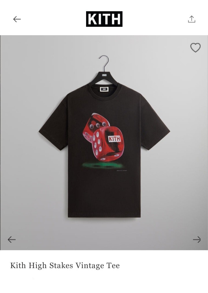 ★24SS 最新作★Kith High Stakes Vintage Tee KITH High Stakes Vintage Tee-Black XXL Sold Out! | eBay