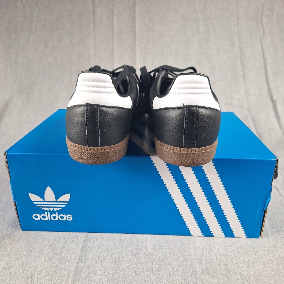 Adidas Samba OG Black White Gum Sneakers B75807 Men's Size 8 1/2