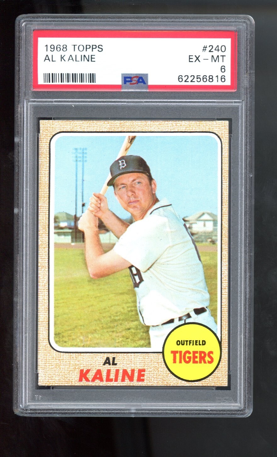 1968 Topps Al Kaline PSA 6 EX-MT Detroit Tigers #240