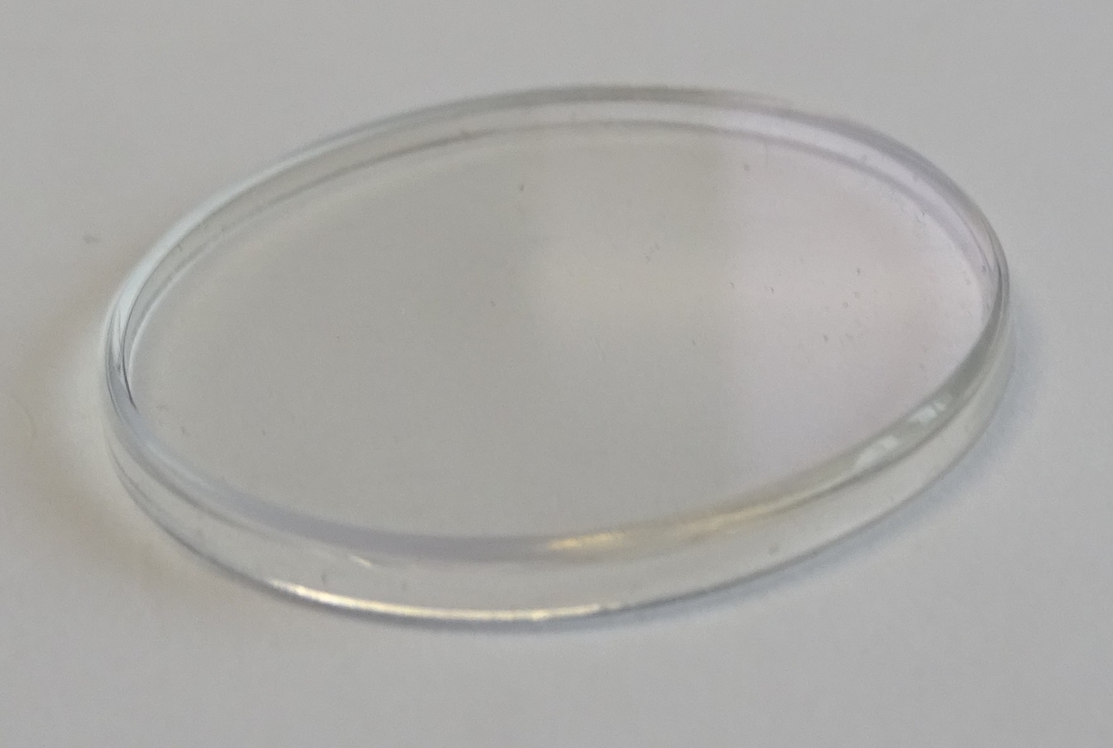 VERRE MONTRE OVALE 20.8 X 15.3 MM HAUTEUR 2.28 MM