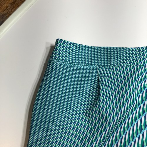 EP Pro Active Skirt Green 3D Illusion Geo Print Polyblend Athletic Skirt Size 12 - Picture 6 of 16