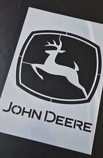 JOHN DEERE Buck Sign Tractor Company Stencil Mylar Reusable Airbrush Paint Spray
