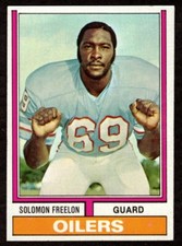 1974 Topps Solomon Freelon #48 Houston Oilers
