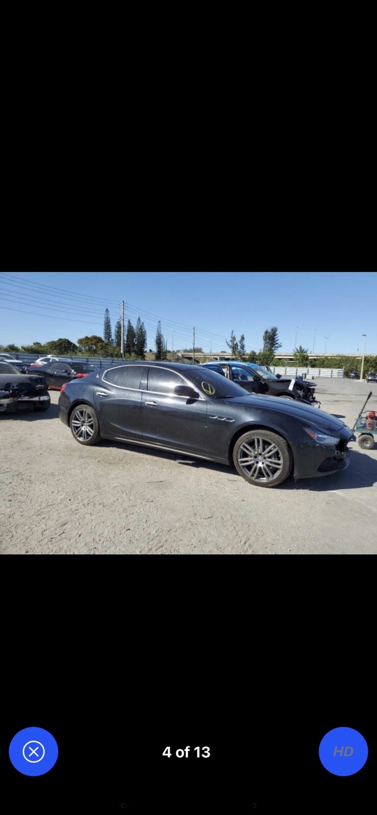 Maserati Ghibli 2014-2017 Rear Left Door panel Black