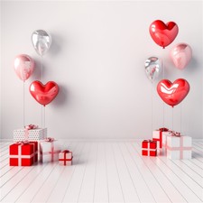 Indoor Valentine Balloon Gifts 10x10FT Vinyl Backdrop Background Photography