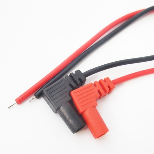 5sets Injection Insulation 90°Banana Plug PVC Test Cable for Multimeter R+B - Picture 3 of 4