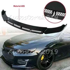 For Chevrolet Malibu 2010-2022 Gloss Front Bumper Lip Spoiler Splitter Body Kit