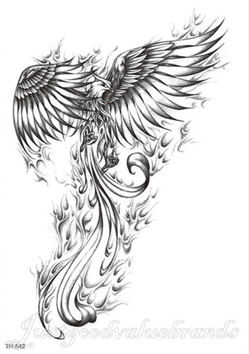 Gothic Legendary Creature Drache Schlange Cerberus Körper Aufkleber Temporäres Tattoo - Bild 24 von 64