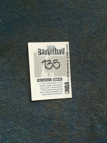 RARE 2002 2003 Total Basketball NBA 02 03 Luxor PICK ANY STICKER - Picture 237 of 251