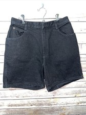Vintage Gitano Women High Rise Mom Black Jean Denim Short 10 NWT Deadstock