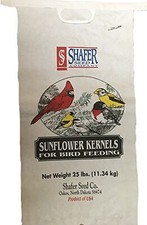 Shafer Seed 84052 Sunflower Kernels, 25-Lb Bag