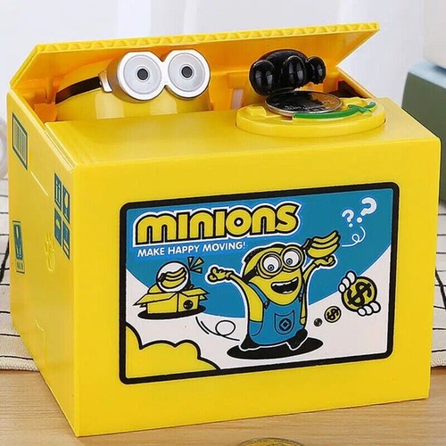 Despicable Me Minions Electronic Piggy Bank Mischief Coin Stealing Musical Bank - Picture 6 of 6