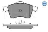 Meyle 025 218 8319 Brake Pad Set, Disc Brake For VW