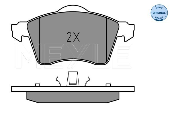 Meyle 025 218 8319 Brake Pad Set, Disc Brake For VW-image