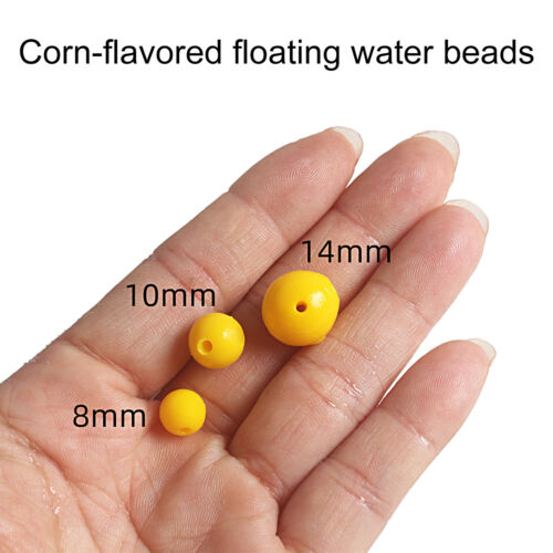 8/10/14mm Fishing Bead Scented Attractive Scent Sweet Corn Flavor Silicone Chub - Zdjęcie 1 z 15