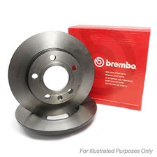 Brembo Rear Brake Discs Solid 272mm Pair For VW Golf MK8 2.0 TDI 4motion