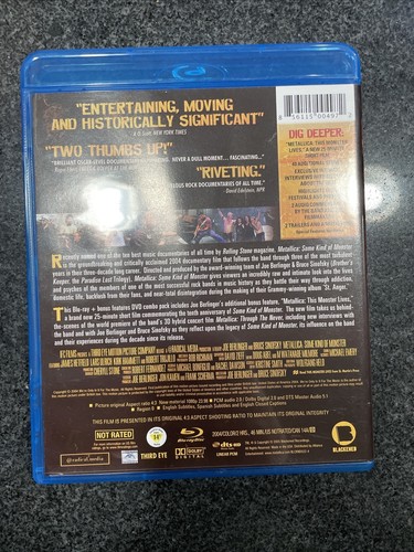 METALLICA SOME KIND OF MONSTER DOCUMENTARY FILM LIVE FOOTAGE 2 Disk Set Blu Ray - 第 2/4 張圖片