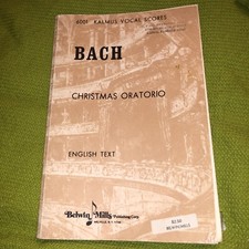 Bach, CHRISTMAS ORATORIO Vocal Score Vintage Copy