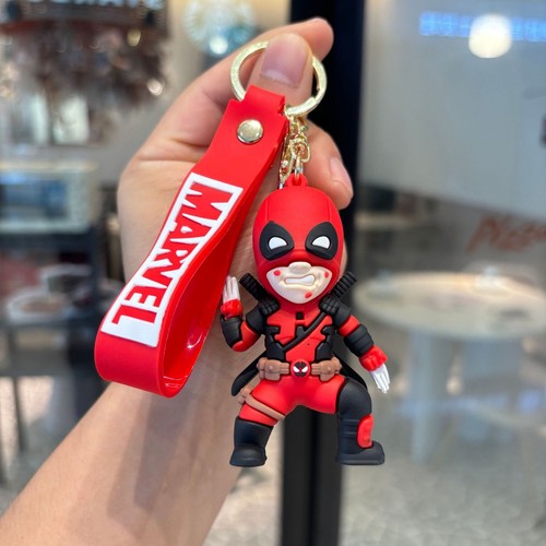 Neue Marvel Deadpool und Wolverine Schlüsselanhänger PVC Puppe Anhänger Zubehör - Bild 17 von 24