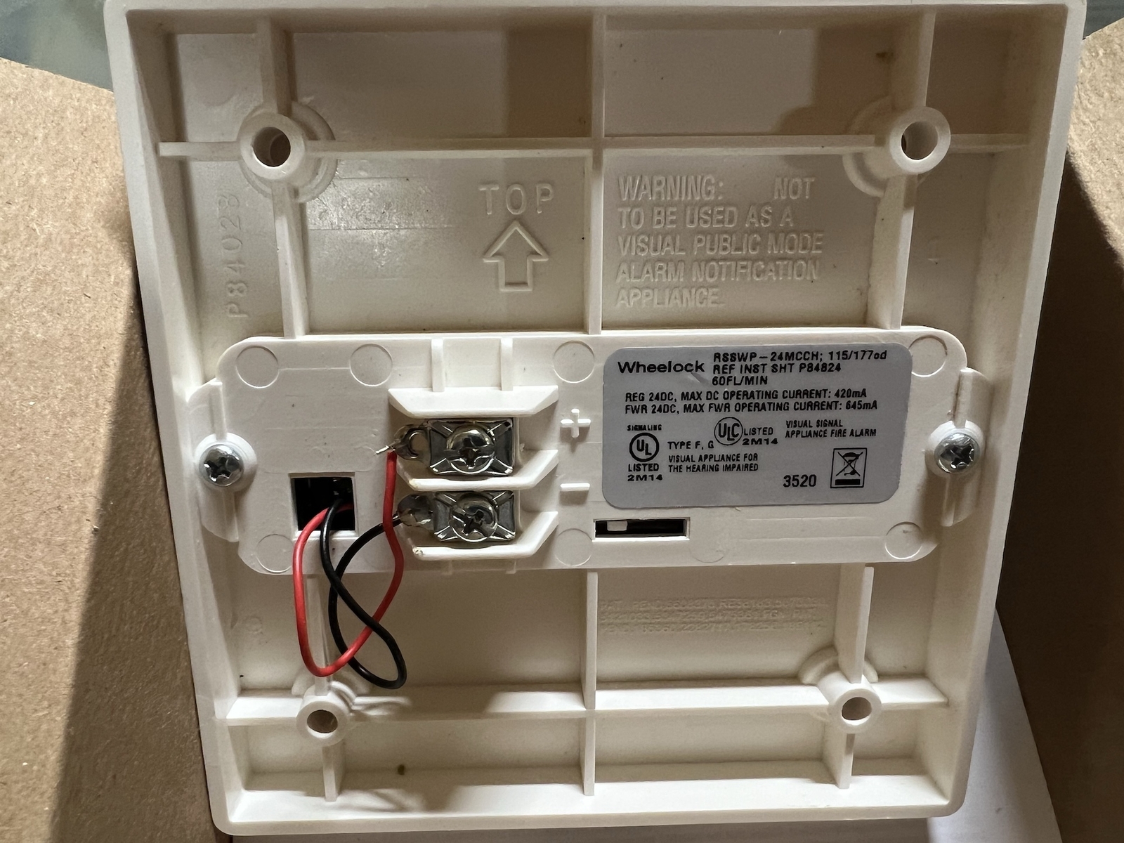 New Wheelock ASWP Weatherproof Horn Strobes ASWP2475WFW White eBay