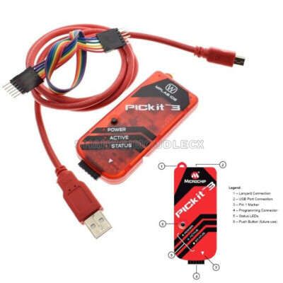PICkit3 PIC Simulator Emluator Programmer Controller With USB Cable NEW-