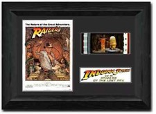 Raiders of the Lost Ark 35 mm Film Cell Display Framed Memorabilia + COA