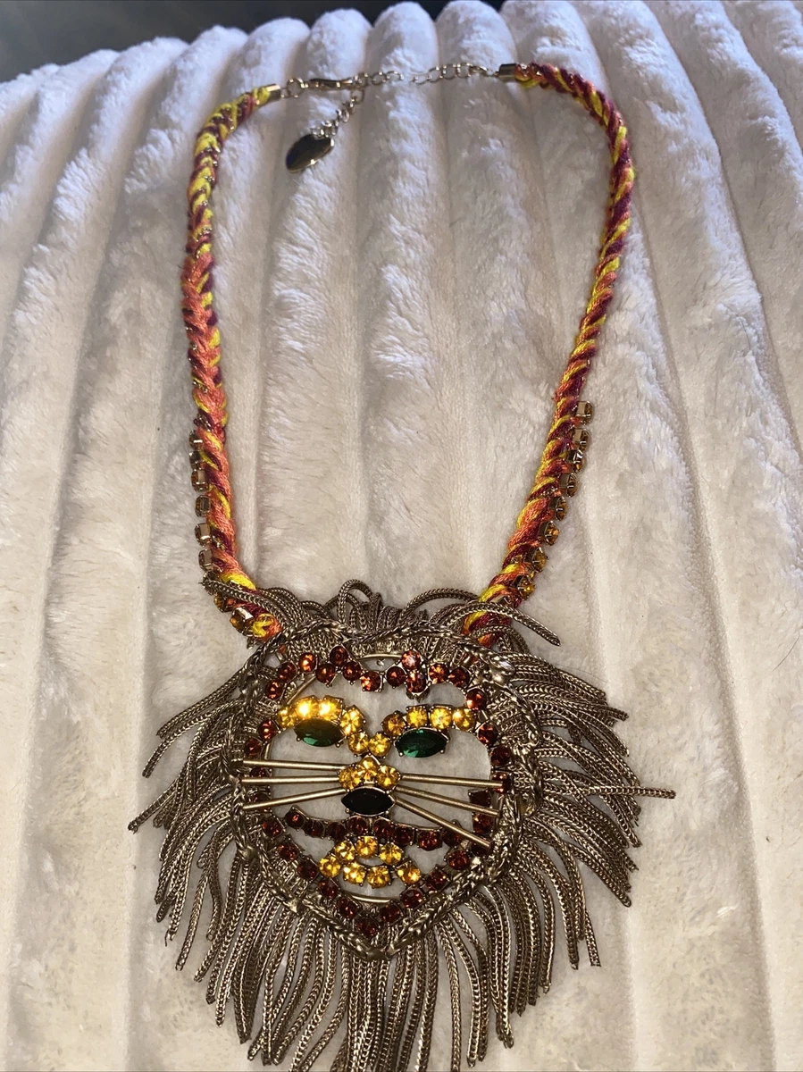 Betsey johnson lion necklace deals