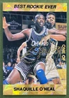 1992-93 SHAQUILLE O'NEAL BEST ROOKIE EVER PROMO CARD #6 OF 6 AUTOGRAPHED