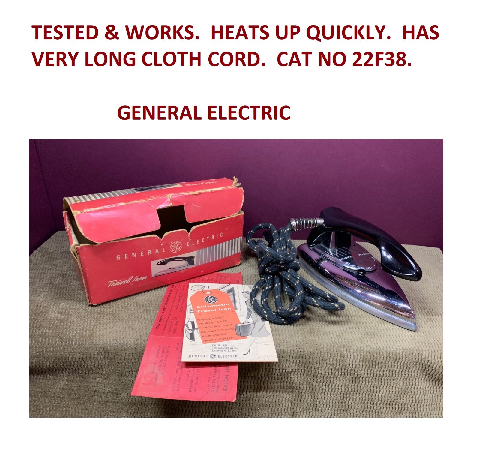 With Original Box Usa - Tested