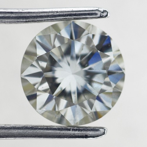 Off White Round Cut Loose Moissanite Lab Diamond VVS Polished Faceted Jewelry - Picture 13 of 24