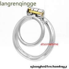 Stainless Steel Male Chastity Device Belt Short Open Cage Ring Men Locking