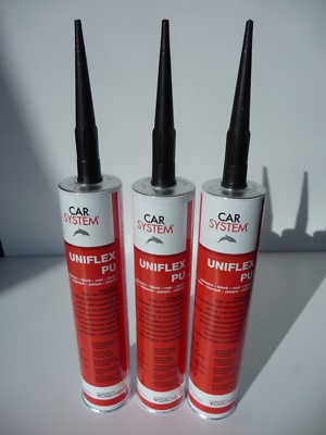 3x 310ml Carsystem PU Kleb- & Dichtmasse Schwarz Kleben Autolack Lackpoint neu