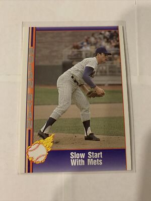 Slow Start With New York Mets 1991 Nolan Ryan Texas Express Baseball Card #17