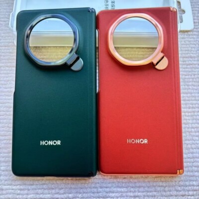 Original For HONOR Magic V3 Luxury PU Leather Back Case Taschen Plus Side Frame