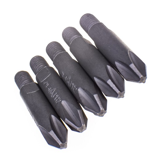 ASTA PH2 Phillips Head Threaded Drive Screwdriver Bit S2 Steel 34mm Pack of 5 - Picture 2 of 3