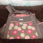 Graco Diaper Bag Floral Baby Gear Tote Taupe Brown Pink Red Nylon Pocket Mod