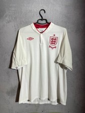 England Team Jersey Home football shirt Poland Ukraine 2012 Umbro Men Size 50