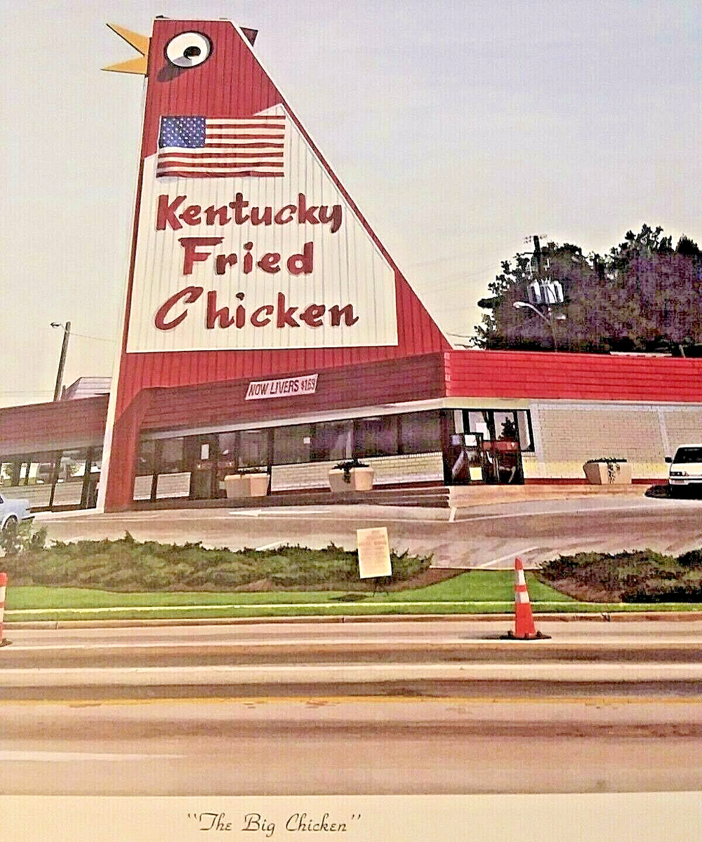 The Big Chicken Kentucky Fried KFC Marietta GA Realistic Artist