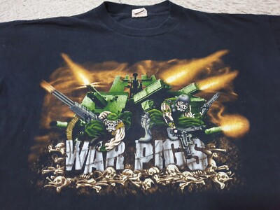 Rare Vintage 90s Black Sabbath War Pigs T shirt Size XL | eBay