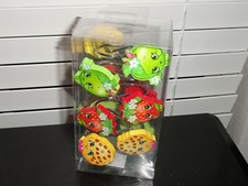 SHOPKINS SET OF 12 SHOWER CURTAIN HOOKS - 3 DIFFERENT DESIGNS