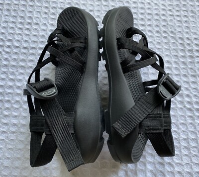 靴 ytscola CHACO ZX/2 Classic Strappy Hiking Sandals - Black - Vibram