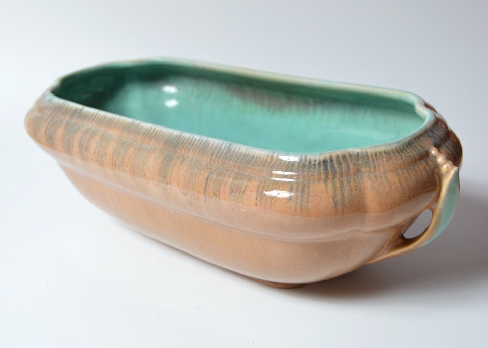 Roseville Pottery ORION large rectangular bowl eBay